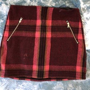Plaid gap skirt